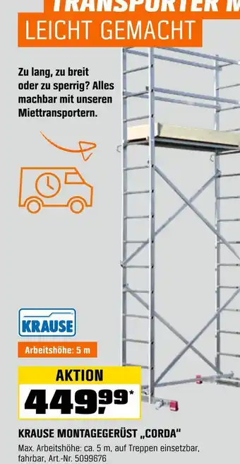 OBI Krause montagegerüst 'corda' Angebot