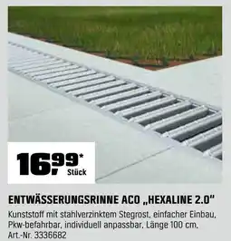OBI Entwässerungsrinne aco „hexaline 2.0“ Angebot