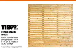 OBI Rhombuszaun natur Angebot