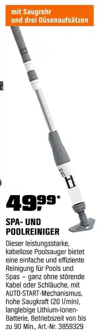 OBI Spa- und poolreiniger Angebot