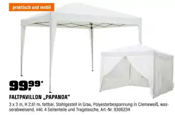 OBI Faltpavillon papanoa Angebot