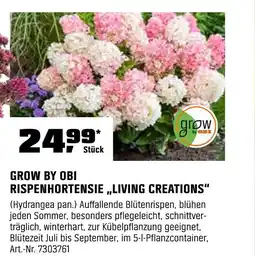 OBI Grow by obi rispenhortensie 'living creations' Angebot
