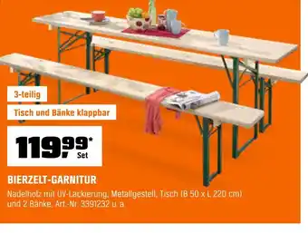 OBI Bierzelt-garnitur Angebot