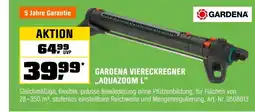 OBI Gardena viereckregner aquazoom l Angebot