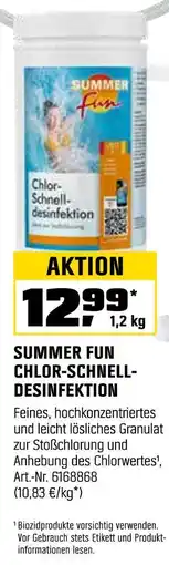 OBI Summer fun chlor-schnell-desinfektion Angebot