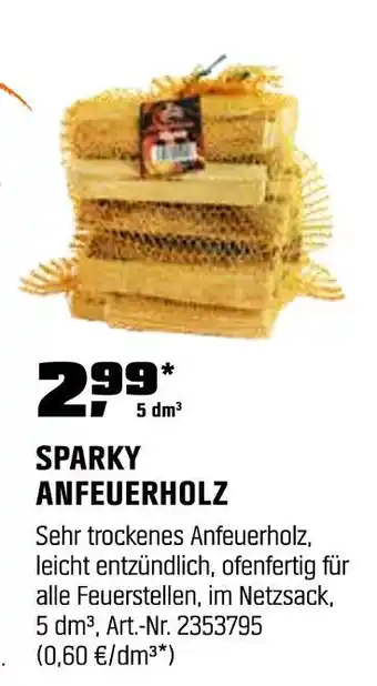 OBI Sparky anfeuerholz Angebot