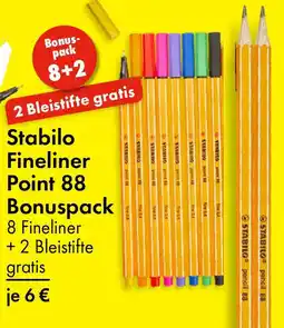 TEDi Stabilo Fineliner Point 88 Bonuspack Angebot