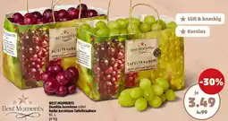 PENNY BEST MOMENTS Dunkle kernlose oder helle kernlose Tafeltrauben Angebot