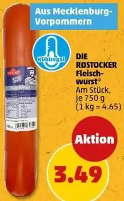 PENNY DIE ROSTOCKER Fleischwurst Angebot
