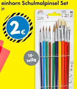 TEDi einhorn Schulmalpinsel Set Angebot