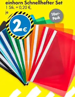 TEDi einhorn Schnellhefter Set Angebot