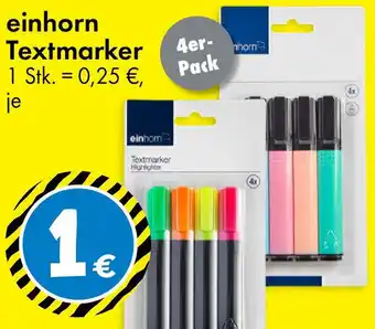 TEDi einhorn Textmarker Angebot
