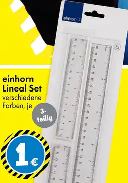 TEDi einhorn Lineal Set Angebot
