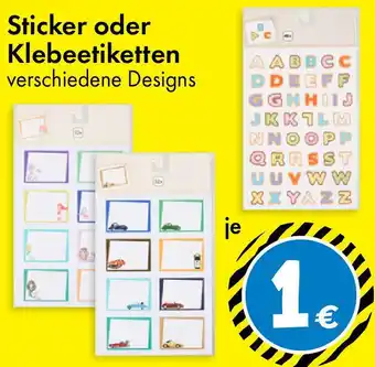TEDi Sticker oder Klebeetiketten Angebot