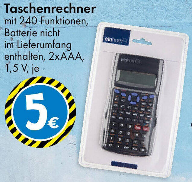 Taschenrechner Angebot bei TEDi