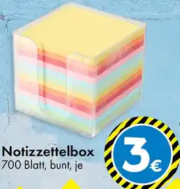 TEDi Notizzettelbox Angebot