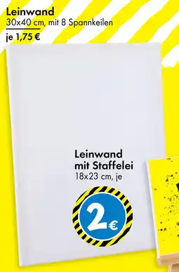 TEDi Leinwand Angebot