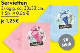 TEDi Servietten Angebot