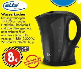 TEDi elta Wasserkocher Angebot