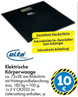 TEDi elta Elektrische Körperwaage Angebot