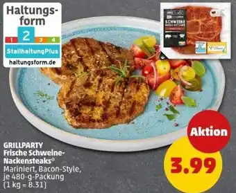 PENNY GRILLPARTY Frische Schweine Nackensteaks Angebot