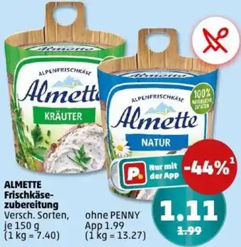PENNY ALMETTE Frischkäsezubereitung Angebot