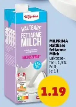 PENNY MILPRIMA Haltbare fettarme Milch Angebot