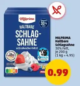 PENNY MILPRIMA Haltbare Schlagsahne Angebot