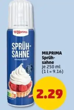PENNY MILPRIMA Sprüh- sahne Angebot
