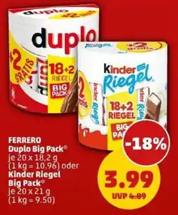 PENNY FERRERO Duplo Big Pack Kinder Riegel Big Pack Angebot