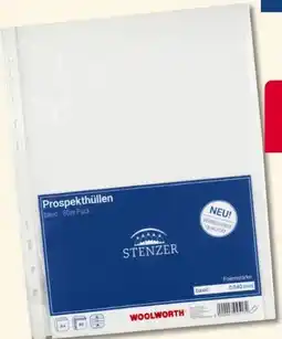 Woolworth Stenzer Prospekthüllen Angebot