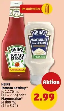 PENNY HEINZ Tomato Ketchup oder Mayonnaise Angebot