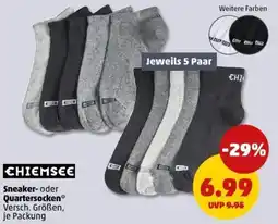PENNY CHIEMSEE Sneaker- oder Quartersocken Angebot
