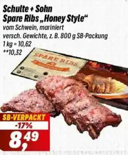 Simmel Schulte + Sohn Spare Ribs ,,Honey Style" Angebot