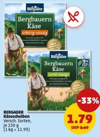 PENNY BERGADER Käsescheiben Angebot