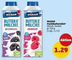 PENNY MILRAM Fruchtbuttermilch Angebot