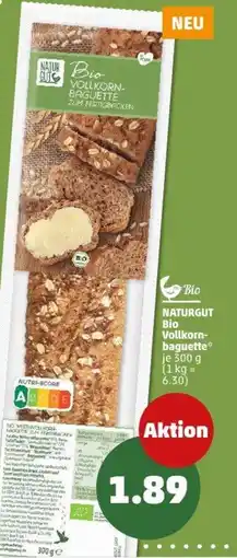 PENNY NATURGUT Bio Vollkorn- baguette Angebot