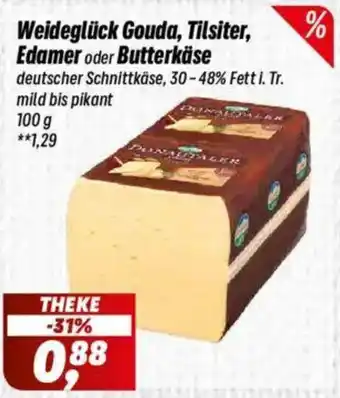 Simmel Weideglück Gouda, Tilsiter, Edamer oder Butterkäse Angebot