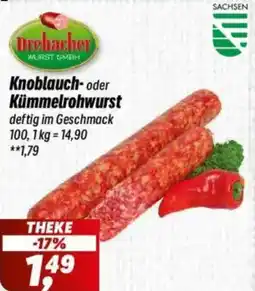 Simmel Drebacher Knoblauch- oder Kümmelrohwurst Angebot
