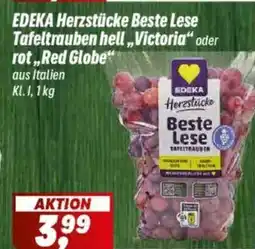 Simmel EDEKA Herzstücke Beste Lese Tafeltrauben hell ,,Victoria" oder rot,Red Globe" Angebot