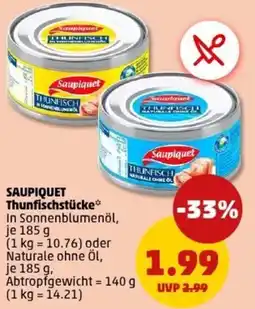 PENNY SAUPIQUET Thunfischstücke Angebot