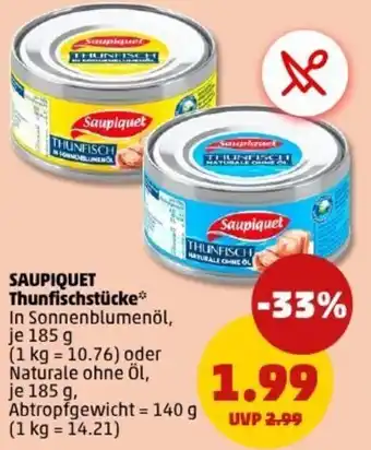 PENNY SAUPIQUET Thunfischstücke Angebot