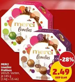 PENNY MERCI Lovelies Pralinen Angebot