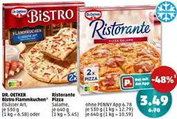PENNY DR. OETKER Bistro Flammkuchen oder Ristorante Pizza Angebot