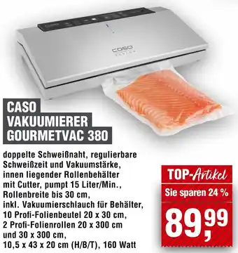 Handelshof Caso vakuumierer gourmetvac 380 Angebot