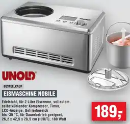 Handelshof Unold eismaschine nobile Angebot