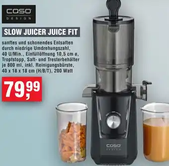 Handelshof Caso slow juicer juice fit Angebot