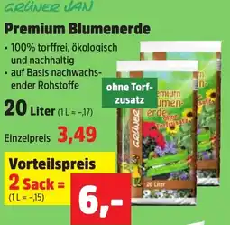 Thomas Philipps GRÜNER JAN Premium Blumenerde Angebot