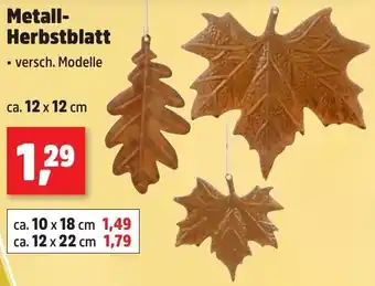 Thomas Philipps Metall Herbstblatt Angebot