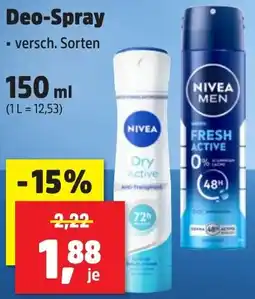 Thomas Philipps NIVEA Deo-Spray Angebot